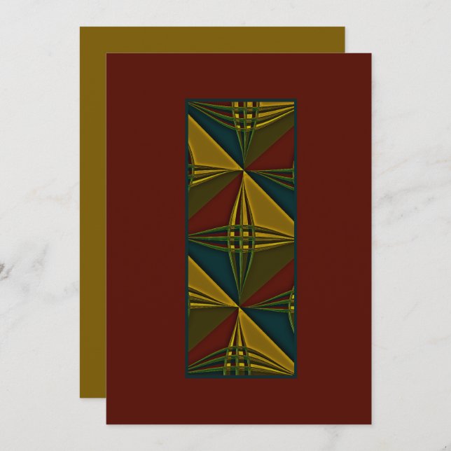 "Pivotal & Colorful" (Personalize) Flat Note Card (Front/Back)