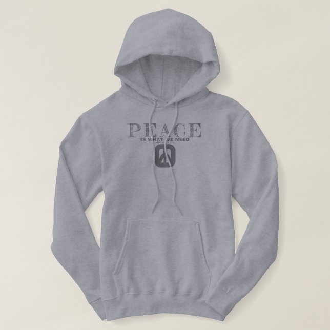 PIWWNEED PEACE (IWWN)2 HOODIE (Design Front)