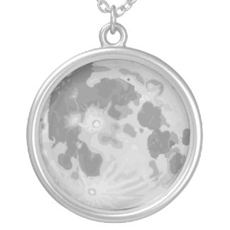 Pix-SOL Moon Silver Plated Necklace
