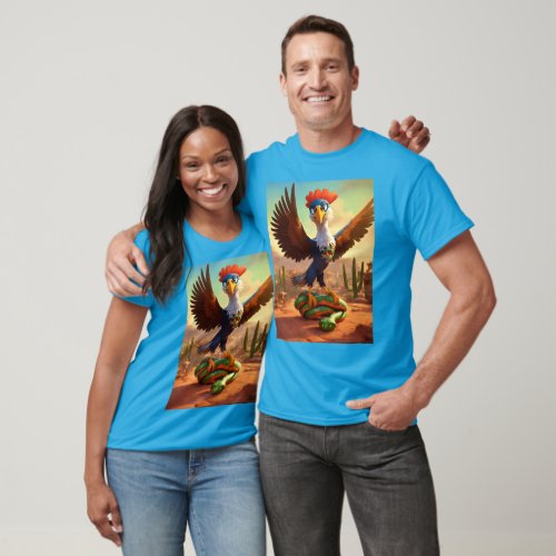 Pixar animation of Eagle Devouring Snake Mexican  T_Shirt