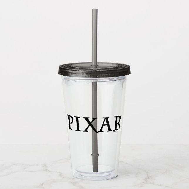 Pixar Custom Color Logo Acrylic Tumbler (Front)