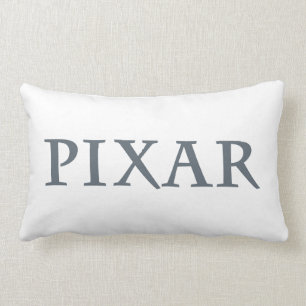 Pixar Gray Logo Lumbar Pillow