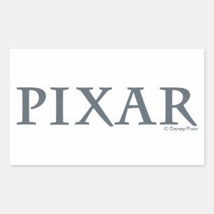Pixar Gray Logo Rectangular Sticker