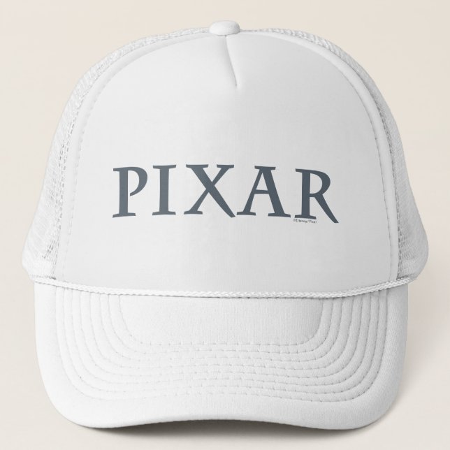Pixar Gray Logo Trucker Hat (Front)