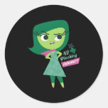 Pixar Inside Out Disgust Ew No Ching St Patrick&#39;S  Classic Round Sticker