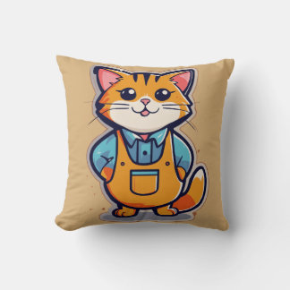 Pixar-Inspired Homeless Pets Sticker - Minimalist  Throw Pillow