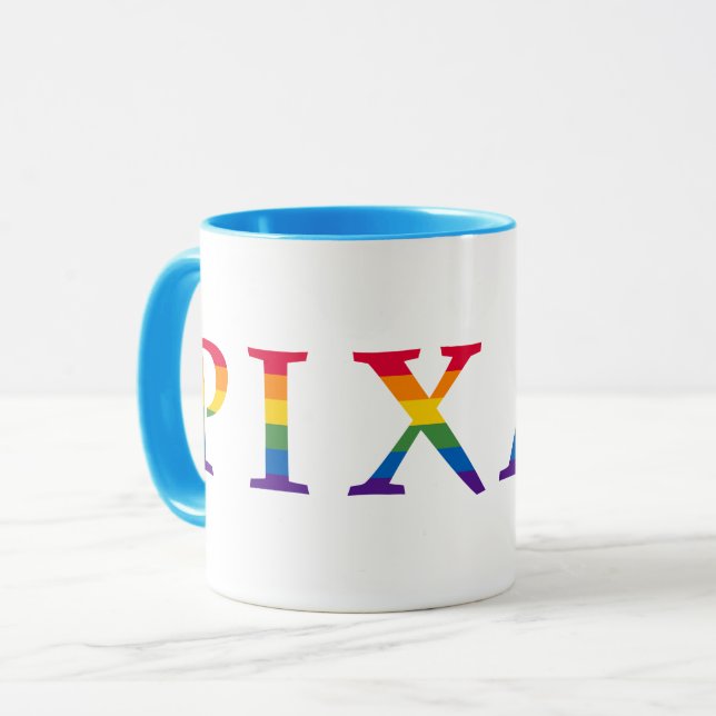 Pixar Rainbow Logo Mug (Front Left)