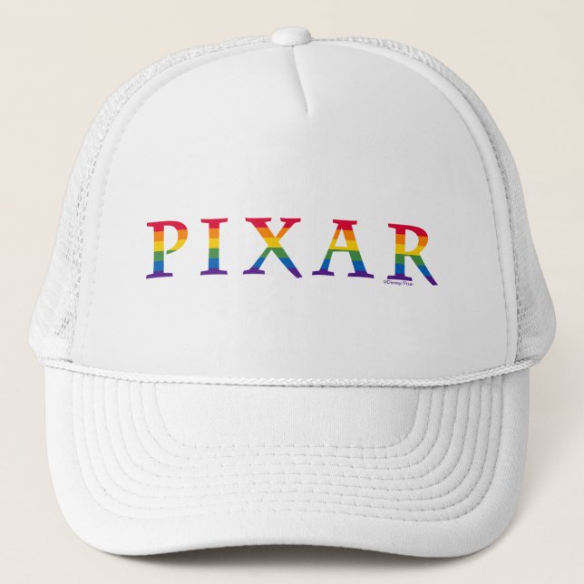 Pixar Rainbow Logo Trucker Hat (Front)
