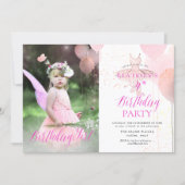PixDezine ANY AGE, Ballerina Birthday Girl Invitation (Front)