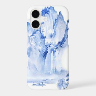 PixDezine Blue Chinoiserie Valley Living Landscape iPhone 17 Case