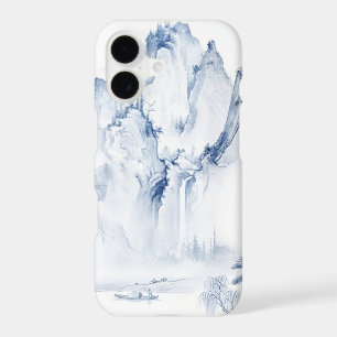 PixDezine Blue Chinoiserie Valley Living Landscape iPhone 17 Case