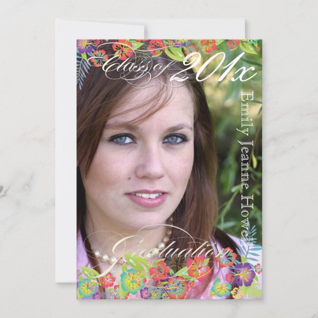 PixDezine Hawaiian Hibiscus, 2014duations Invitation (Front)