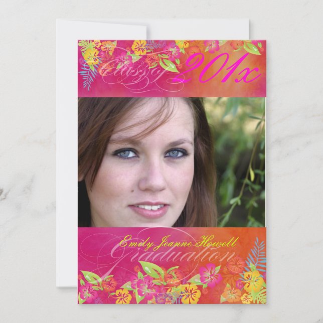 PixDezine Hawaiian Shaved Ice, 2011 Graduations Invitation (Front)