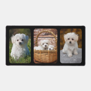 PixDezines 3-Photo Frames DIY background Color Desk Mat