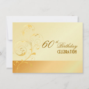 PixDezines 60 Birthday/filigree/DIY your event.. Invitation
