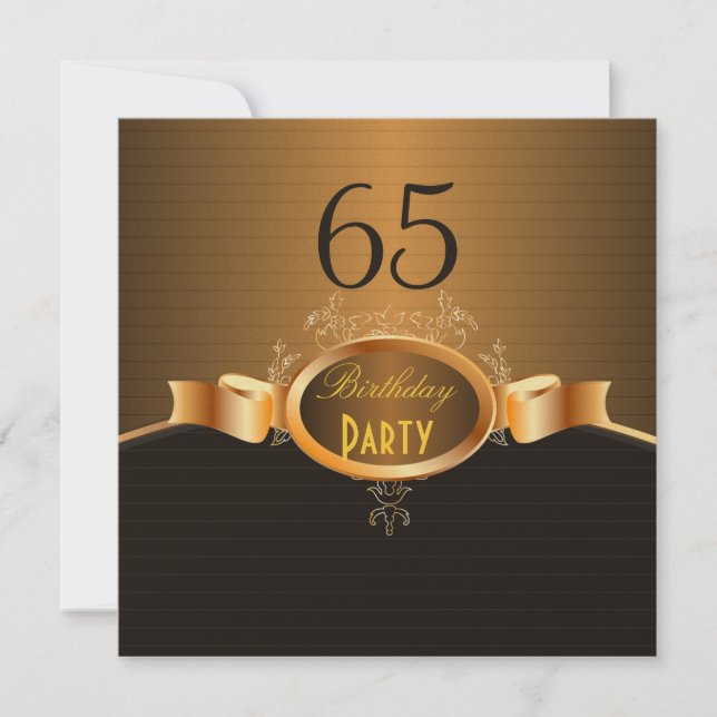 PixDezines 65 Birthday Party/DIY your event.. Invitation (Front)