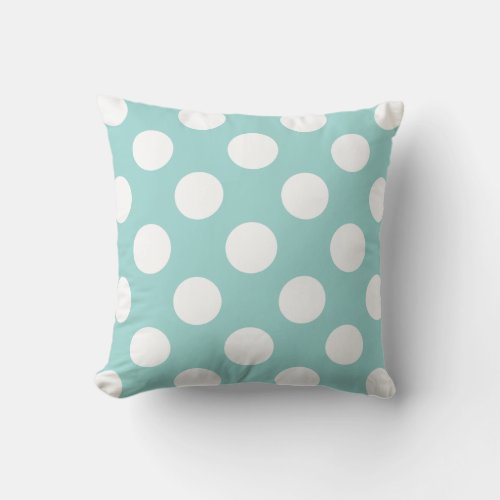 PixDezines adjustable polka dotsdiy textcolors Throw Pillow