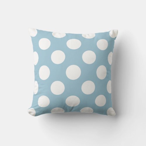 PixDezines adjustable polka dotsdiy textcolors Throw Pillow