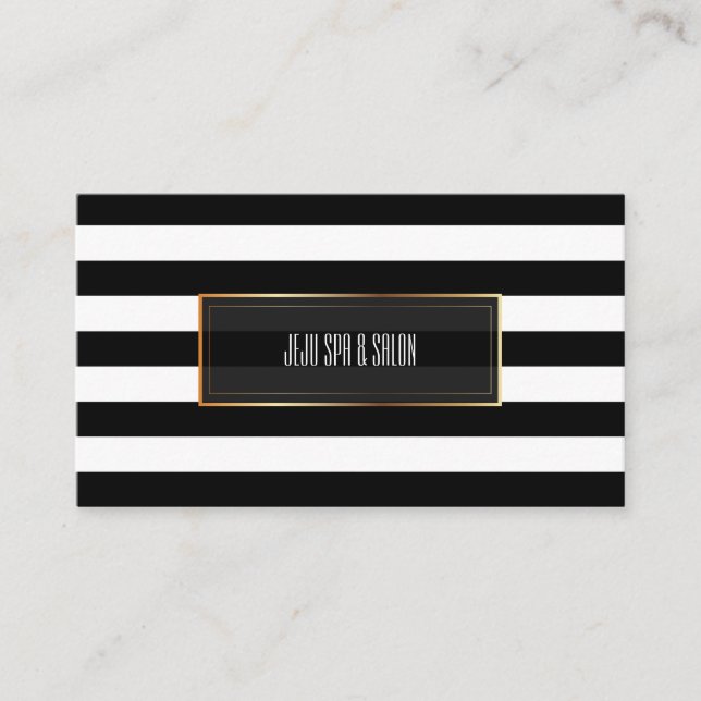 PixDezines adjustable stripes/diy color Business Card (Front)