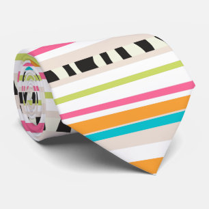 PixDezines adjustable stripes Neck Tie