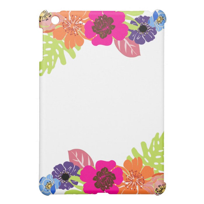 PixDezines Alegre Retro Floral, Monogram available iPad Mini Cover