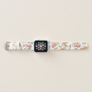PIXDEZINES ALOHA PINEAPPLE FAUX GOLD FOIL APPLE WATCH BAND