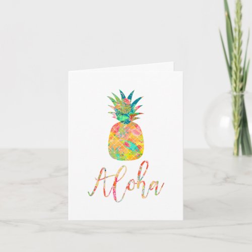 PixDezines Aloha PineapplesDIY background Card