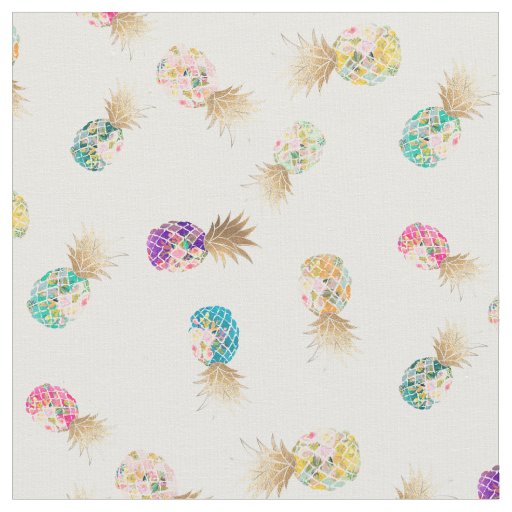 PixDezines Aloha Pineapples/DIY Background Fabric