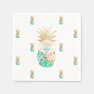 PixDezines Aloha Pineapples/DIY background Napkins