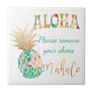 PixDezines Aloha Pineapples/DIY background Tile