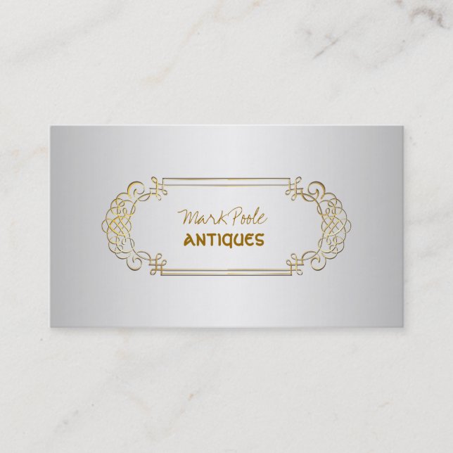PixDezines antique scrolls/diy color Business Card (Front)