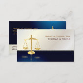 PixDezines ATTORNEY, NAVY+GREY PINSTRIPE Business Card (Front/Back)