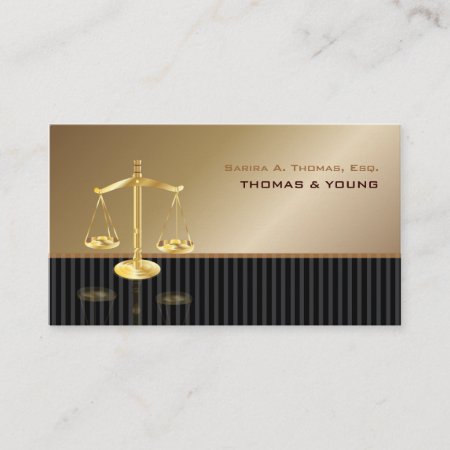 Pixdezines Attorneys/sassy/copper Black Business Card