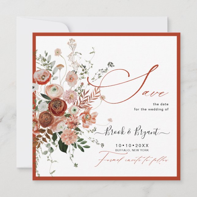 PixDezines Autumn Love Save The Date (Front)