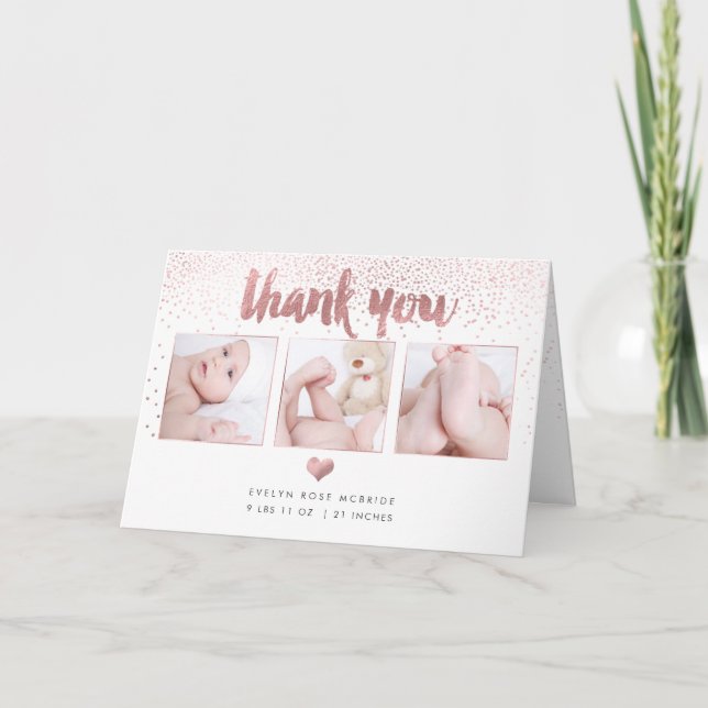 PixDezines Baby Shower/Photos Thank You Card (Front)