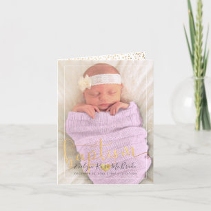 PixDezines Baptism Gold Script Font Card