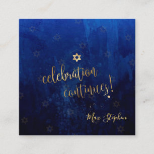 PixDezines Bar Mitzvah Celebration Cards ✡ Navy