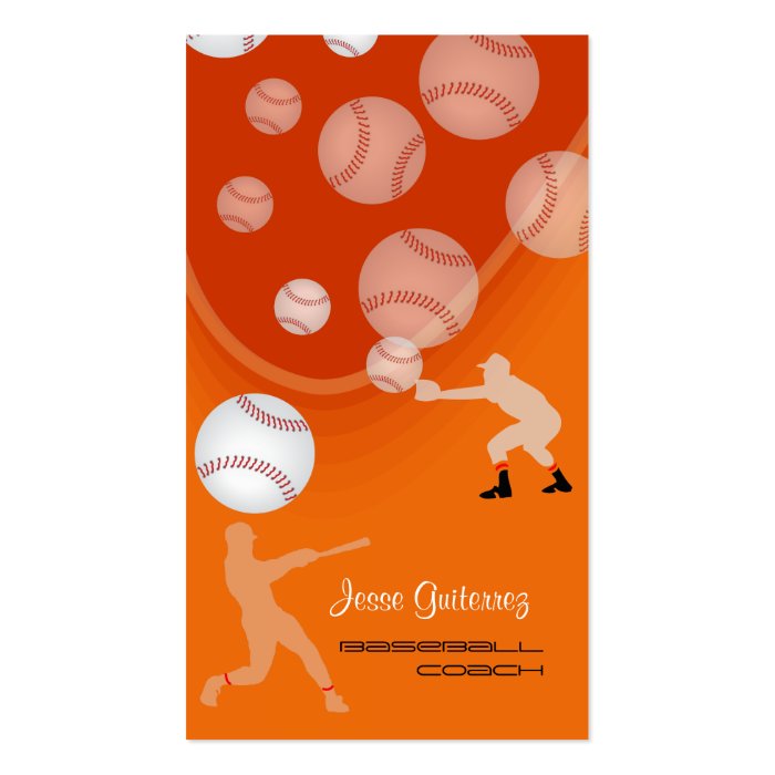 PixDezines baseball coach/diy background color Business Card