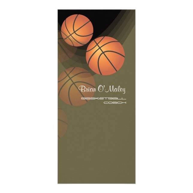 PixDezines Basketball Coach Rack Cards (Front)