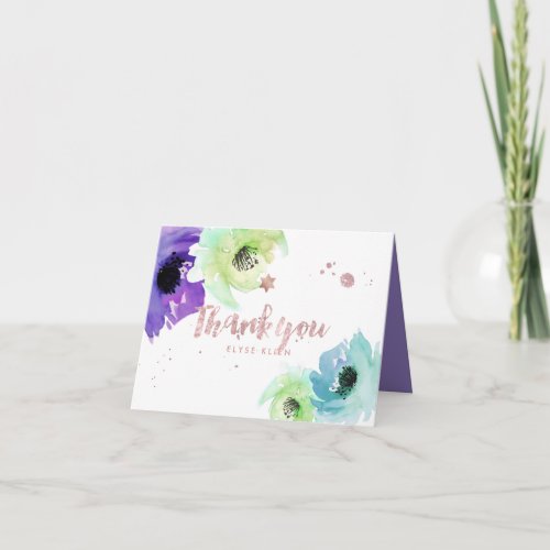 PixDezines Bat MitzvahThank YouDIY color Thank You Card