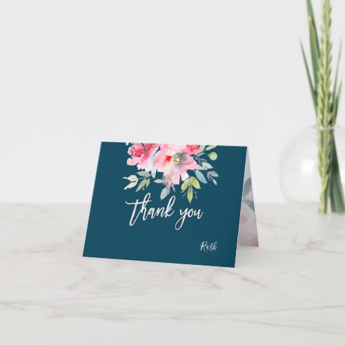 PixDezines Bat Mitzvah thank youwatercolor Thank You Card