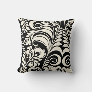 PixDezines bellissimo damask/diy background Throw Pillow