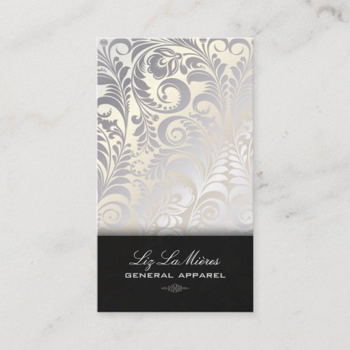 Customizable PixDezines Bellissimo Vintage Damask Business Cards