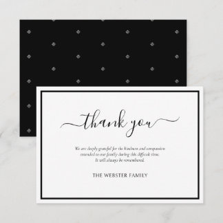 PixDezines Bereavement Thank You Card, DIY color Invitation