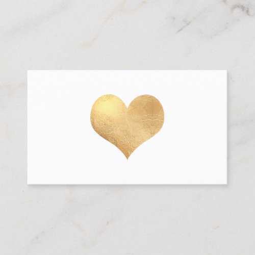 PixDezines Big Heart in Faux GoldDIY background Business Card