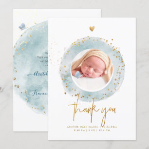 PixDezines Birth Announcement Baby ShowerThank You