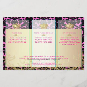 PixDezines black flora damask/diy backgorund color Flyer