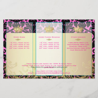 PixDezines black flora damask/diy backgorund color Flyer