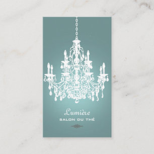 PixDezines Black+White Chandelier/DIY background Business Card