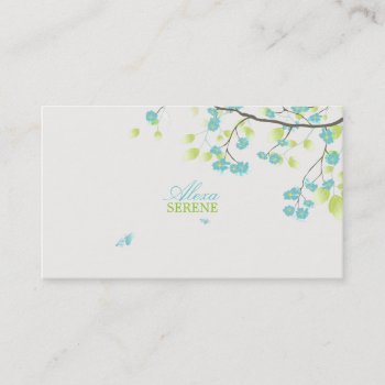 Pixdezines Blossoms/diy Background Color Business Card by Create_Business_Card at Zazzle